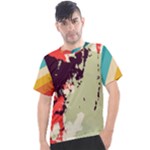 Abstract Colorful Pattern Men s Sport Top