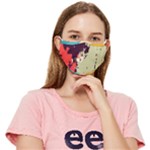 Abstract Colorful Pattern Fitted Cloth Face Mask (Adult)