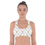 Uruguay Symbol Motif Pattern Cross Back Sports Bra