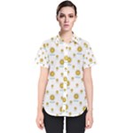 Uruguay Symbol Motif Pattern Women s Short Sleeve Shirt