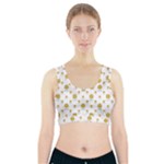 Uruguay Symbol Motif Pattern Sports Bra With Pocket