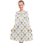 Uruguay Symbol Motif Pattern Kids  Midi Sailor Dress