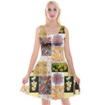 Yellow Aesthetics Reversible Velvet Sleeveless Dress