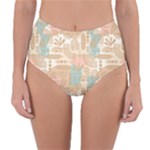 Off White Minimal Art Reversible High-Waist Bikini Bottoms