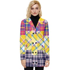 Button Up Hooded Coat  