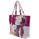Flower Girl Zip Up Canvas Bag