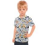 Abstract Seamless Pattern Kids  Polo Tee