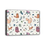 Funny Cats Mini Canvas 7  x 5  (Stretched)