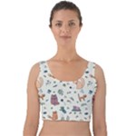 Funny Cats Velvet Crop Top