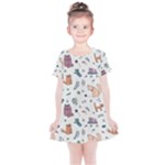 Funny Cats Kids  Simple Cotton Dress