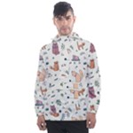 Funny Cats Men s Front Pocket Pullover Windbreaker