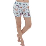 Funny Cats Lightweight Velour Yoga Shorts