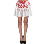 all you need is love Skater Skirt