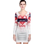 all you need is love Long Sleeve Bodycon Dress