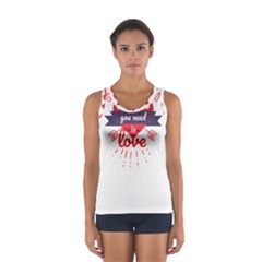all you need is love Sport Tank Top  from ArtsNow.com