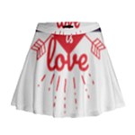 all you need is love Mini Flare Skirt