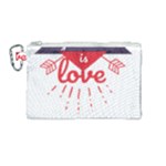 all you need is love Canvas Cosmetic Bag (Medium)