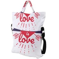 Fold Over Handle Tote Bag 