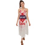 all you need is love Halter Tie Back Dress 