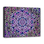 Digital Painting Drawing Of Flower Power Canvas 14  x 11  (Stretched)