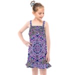 Digital Painting Drawing Of Flower Power Kids  Overall Dress
