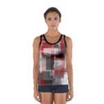 Abstract tiles, mixed color paint splashes, altered Sport Tank Top 