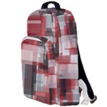 Abstract tiles, mixed color paint splashes, altered Double Compartment Backpack