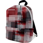 Abstract tiles, mixed color paint splashes, altered Zip Up Backpack