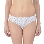 Cute Bunnies and carrots pattern, light colored theme Hipster Bikini Bottoms