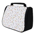 Cute Bunnies and carrots pattern, light colored theme Full Print Travel Pouch (Small)