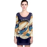 Airplane - I Need Altitude Adjustement Long Sleeve Bodycon Dress