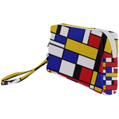 Stripes And Colors Textile Pattern Retro Wristlet Pouch Bag (Small) from ArtsNow.com