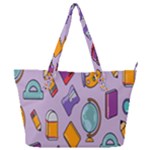 Back To School And Schools Out Kids Pattern Full Print Shoulder Bag