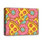 Fast Food Pizza And Donut Pattern Deluxe Canvas 14  x 11  (Stretched)