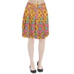Fast Food Pizza And Donut Pattern Pleated Skirt