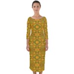 Togo (3) Quarter Sleeve Midi Bodycon Dress