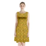 Togo (3) Sleeveless Waist Tie Chiffon Dress