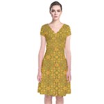 Togo (3) Short Sleeve Front Wrap Dress