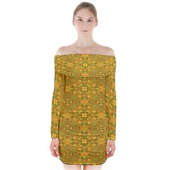 Long Sleeve Off Shoulder Dress 