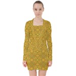 Togo (3) V-neck Bodycon Long Sleeve Dress