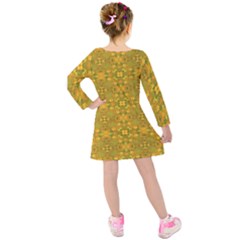 Kids  Long Sleeve Velvet Dress 