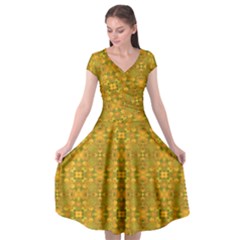 Togo (3) Cap Sleeve Wrap Front Dress from ArtsNow.com