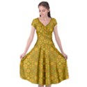 Cap Sleeve Wrap Front Dress 
