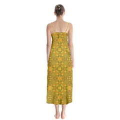 Button Up Chiffon Maxi Dress 