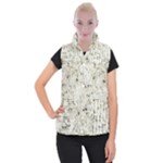 Geometric Abstract Sufrace Print Women s Button Up Vest