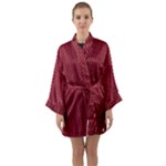 Living Licorice Long Sleeve Satin Kimono
