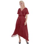 Living Licorice Cross Front Sharkbite Hem Maxi Dress