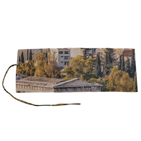 Athens Aerial View Landscape Photo Roll Up Canvas Pencil Holder (S) from ArtsNow.com