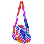 Pop Art Neon Wall Rope Handles Shoulder Strap Bag