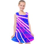 Pop Art Neon Wall Kids  Cross Back Dress